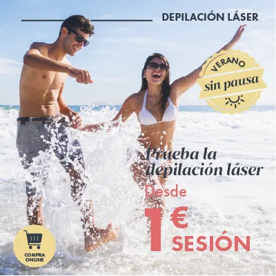 ¡PRUEBA NUESTRA DEPILACIÓN LÁSER POR SOLO 1€!