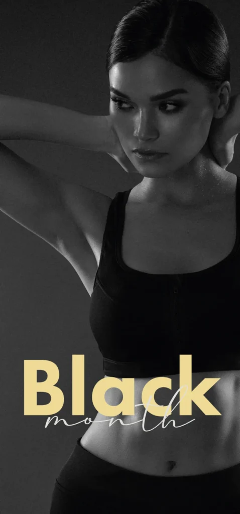 Promoción Black Month depilación láser 60% descuento